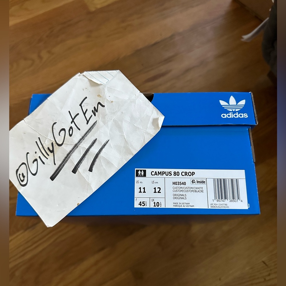 SOLD - Size 11 - adidas Campus 80s Low Crop 4/20